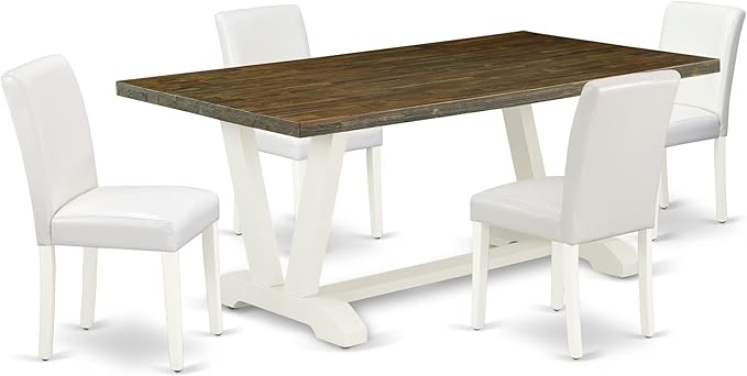 East West Furniture V077AB264-5 5 Piece Dinette Set by EastWestFurniture