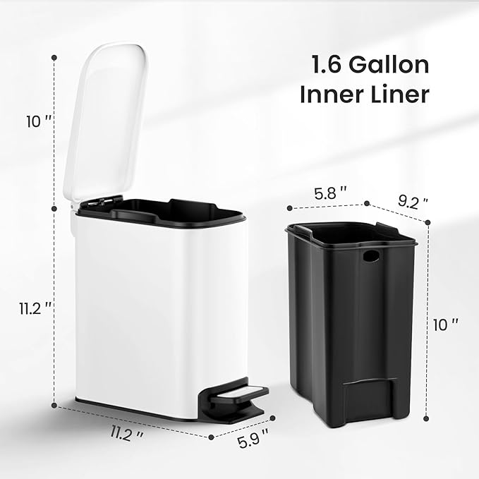 Cesun Small Bathroom Trash Can - Image 6