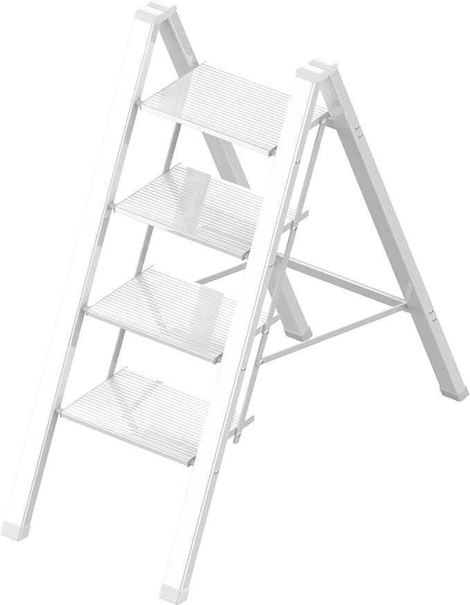 4 Step Ladder, Portable Folding, Lightweight Step Ladder by Takingstepsup
