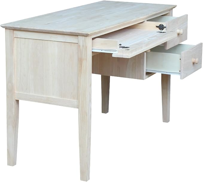 IC International Concepts, Brooklyn Desk, Solid Real Wood, Sturdy Parawood - Image 13