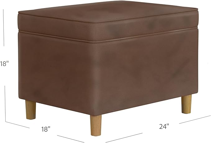 Home Decor | Dinah Collection Modern Storage Ottoman | Ottoman - Image 3