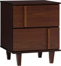 Walker Edison Sprague Contemporary Detailed Drawer Solid Wood Nightstand by WalkerEdison