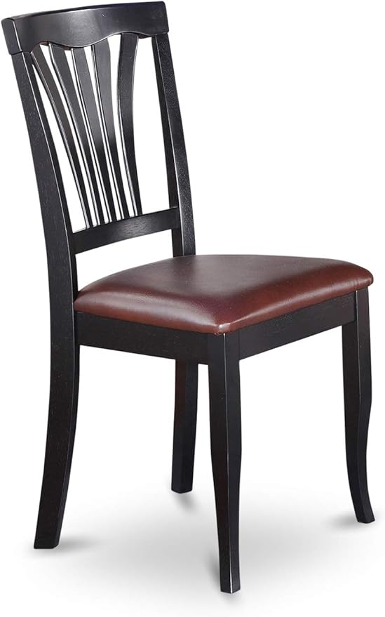 East West Furniture SUAV3-BCH-LC 3 Piece Dining Table Set Contains a Round - Image 11