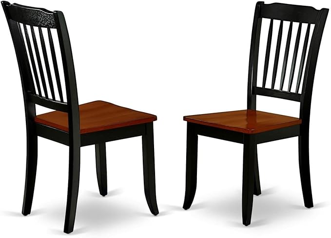 East West Furniture DLDA3-BCH-W 3 Piece Dining Room Table Set Contains a Round - Image 3