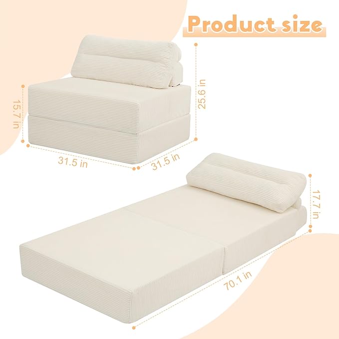 MeMoreCool Instant Guest-Ready Comfort — Convertible Sofa Chair - Image 3