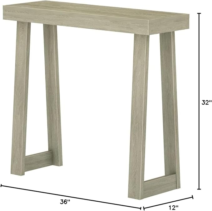 Plank+Beam Solid Wood Console Table, 36 Inch, Sofa Table, Narrow Entryway Table - Image 10