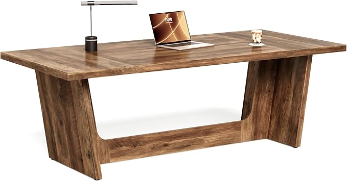 1Easylife 70.87 Inches Long Executive Desk, Industrial Simple Study Writing - Image 9