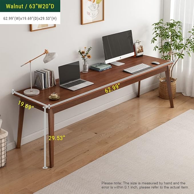 Mid-Century Long Desk Table - Image 5