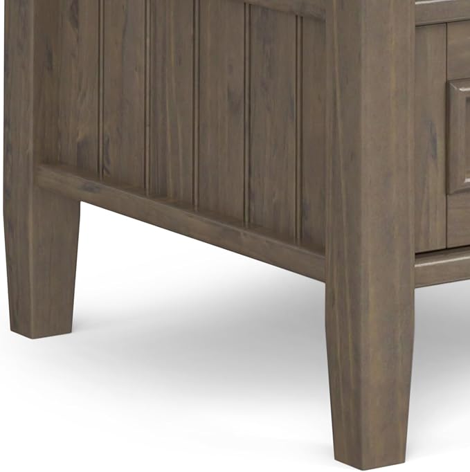 SIMPLIHOME Lev SOLID WOOD 20 Inch Wide Rectangle Transitional End Table - Image 11