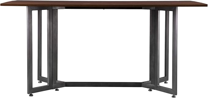 SEI Furniture Driness Drop Leaf Convertible Console to Dining Table, Dark - Image 4