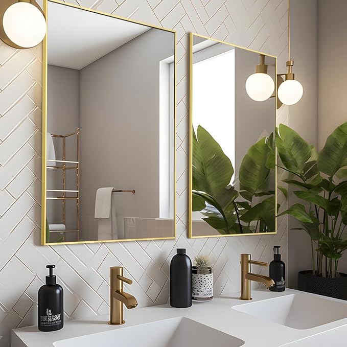 Bathroom Mirror 24"x36", Rectangle Wall Mirror Mounted, Rust-Resistant - Image 6