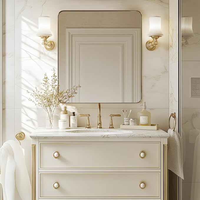ANDY STAR Gold Bathroom Mirrors by ANDYSTAR