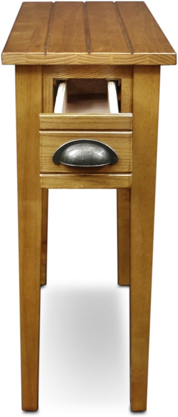 Leick Home, End Table, Solid Wood, 1 Drawer, Easy Assembly, 10 in W x 24 in D x - Image 4