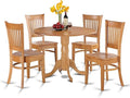 East West Furniture DLVA5-OAK-W 5 Piece Modern Dining Table Set Includes a by EastWestFurniture