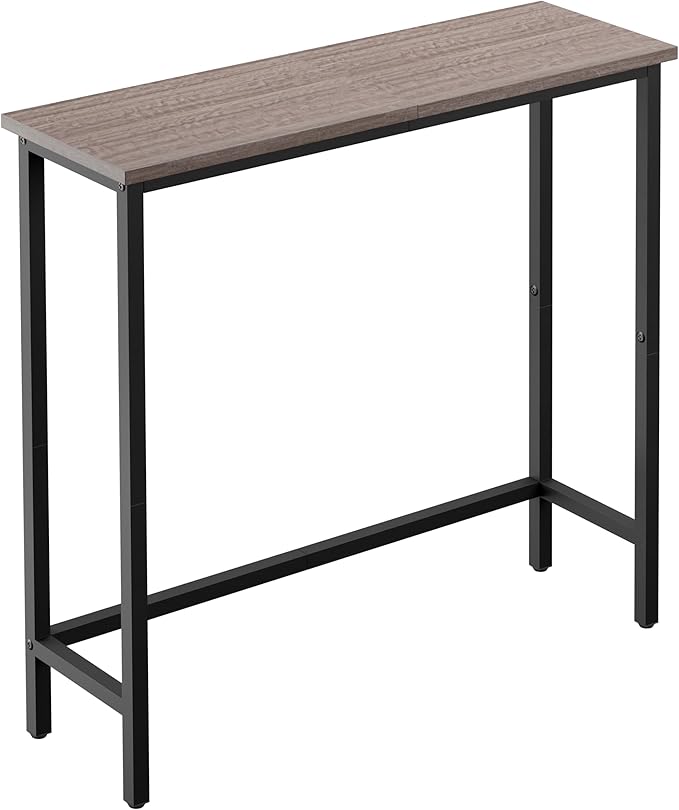 HollyHOME Narrow Console Table, 29.5" Slim Entryway Table, Sofa Stand, Hallway by HollyHOME