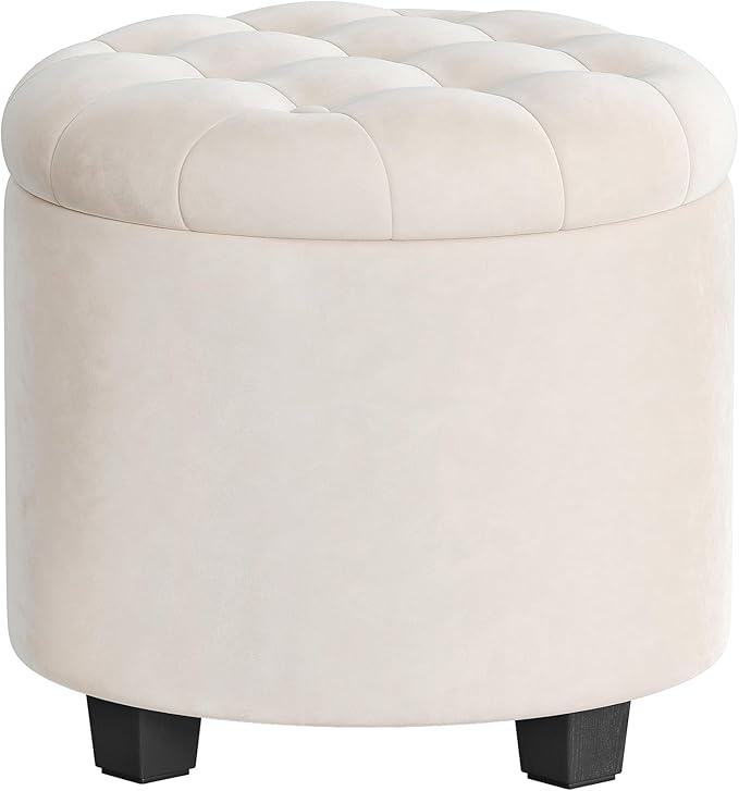 SONGMICS Round Ottoman, Ottoman by SONGMICSbySONGMICSHOME