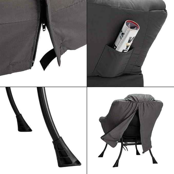 HollyHOME Fabric Lazy Chair - Image 7