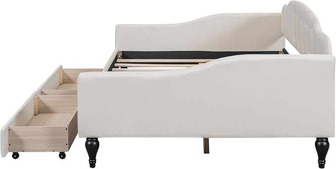 Full Size Upholstered Tufted Daybed - Image 7