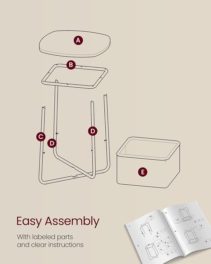 VASAGLE End Table, Side Table - Image 7