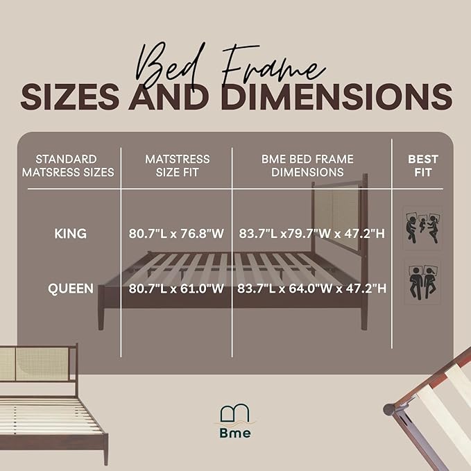 Bme Oliver Headboard Queen Size Bed Frame - Image 5