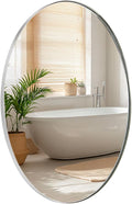 ANDY STAR Chrome Bathroom Mirror, Oval Bathroom Mirror 22 x 30 Inch, Polished by ANDYSTAR