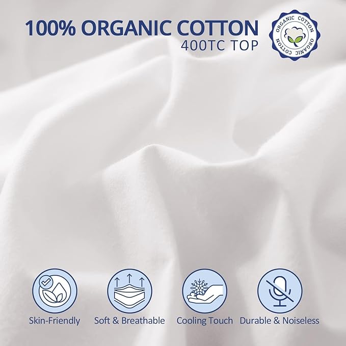 ELEMUSE 1300 GSM Overfilled Mattress Topper Queen - Image 3