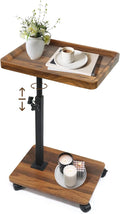 C Table Side Table End Table Adjustable Height，C Shaped End by Unknown