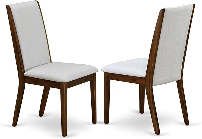 East West Furniture ANLA3-ANA-05 3 Piece Dining Set Contains a Round Kitchen - Image 3
