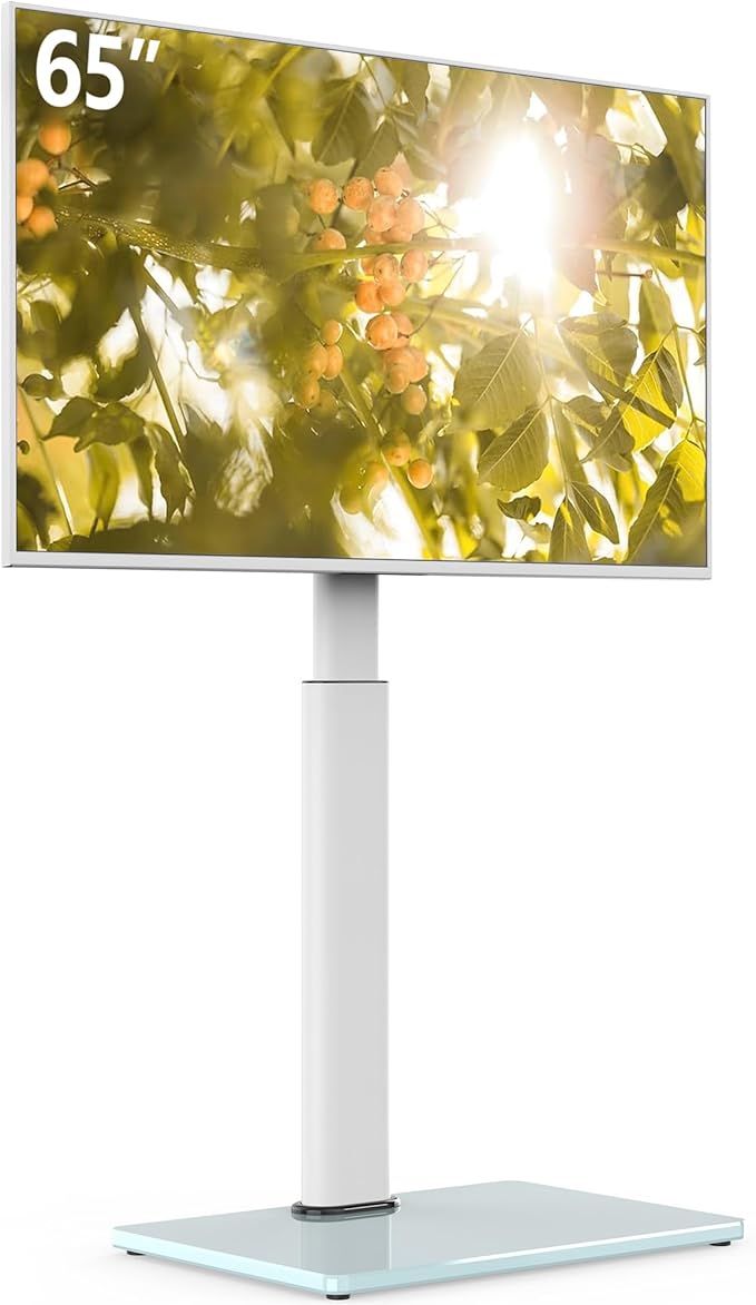 Swivel TV Floor Stand for 32-65 Inches TVs, 8 Level Height Adjustable Corner by Aokcostvstand