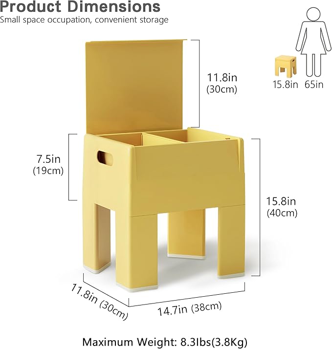 Nightstand Bedside with Storage Space, Dorm and Small Spaces, Easy Assembly - Image 2