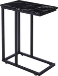 VECELO C Shaped End Side Table for Sofa Couch and Bed Snack TV Tray for Living by VECELO
