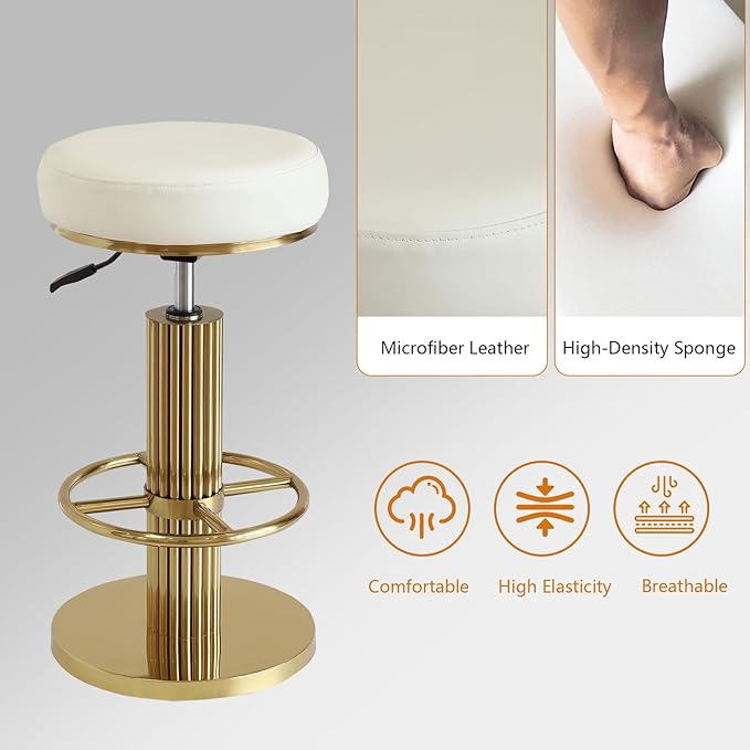 FUNROLUX Bar Stools Counter Height Bar Stools Modern Adjustable Swivel Counter - Image 6