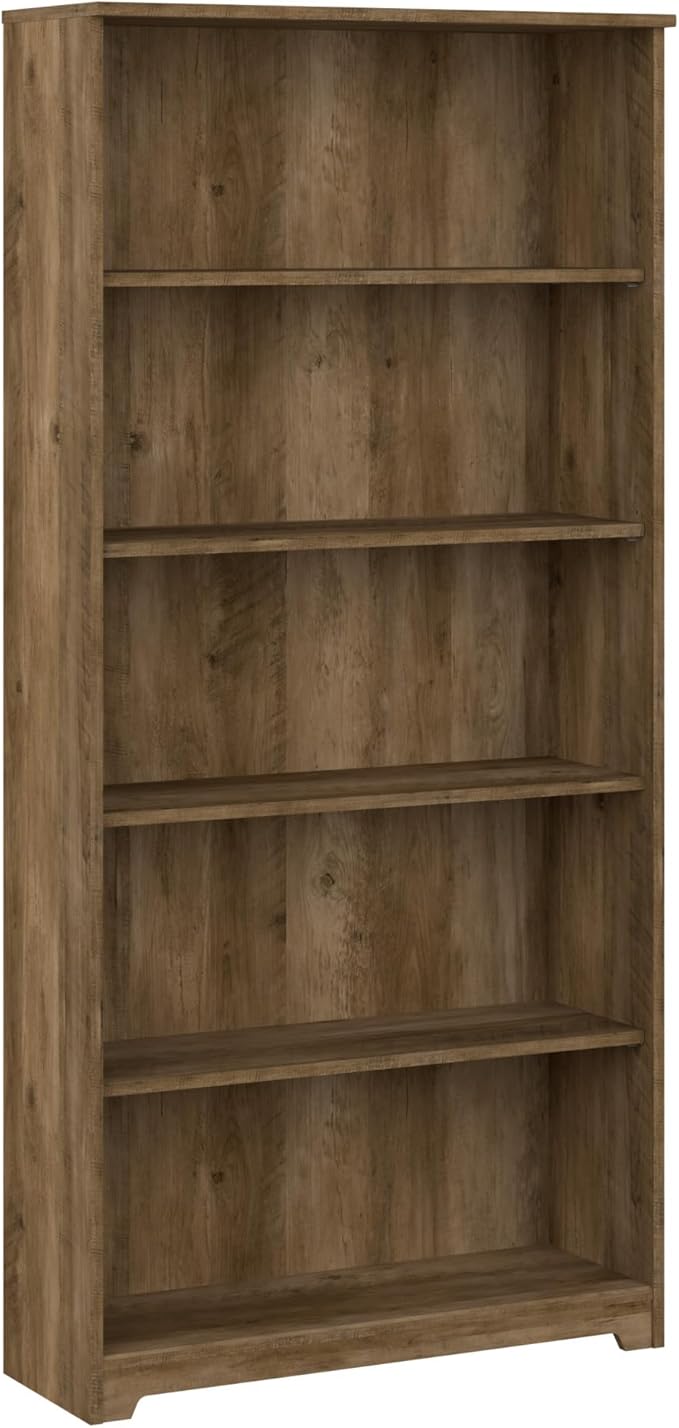 Bush Furniture Tall 5 Shelf Bookcase, Large Open Bookshelf, Sturdy Display by BushHome