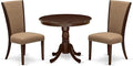 East West Furniture ANVE3-MAH-47 3 Piece Dining Table Set by EastWestFurniture