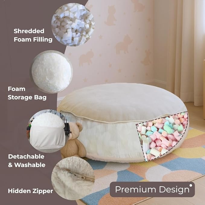 Wonder Space Bean Bag Chair – Soft Foam Filling | Removeable & Washable Cover | - Image 4