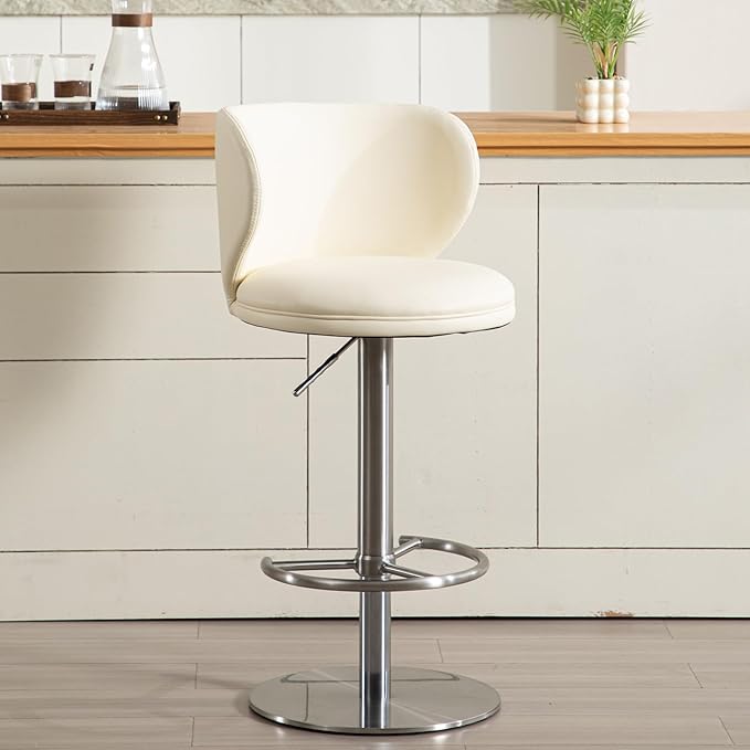 Bar Stools Adjustable Stainless Steel Swivel Barstool - Image 2