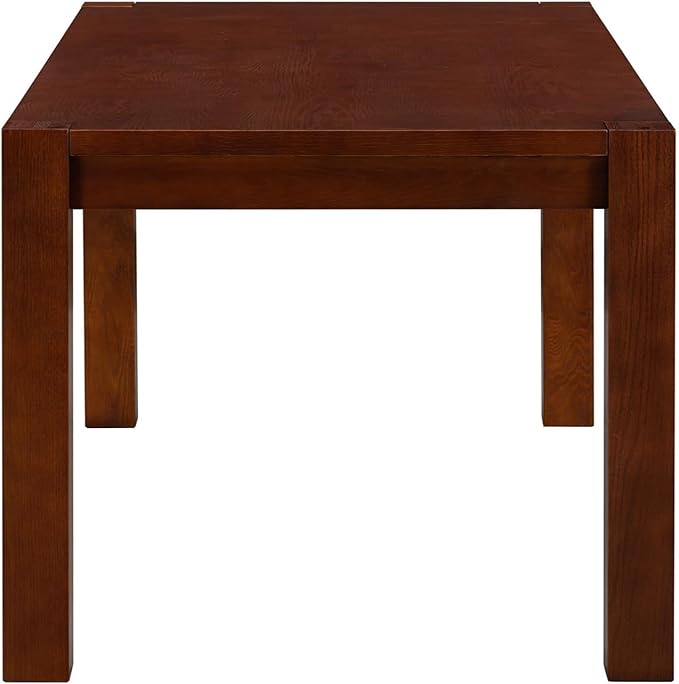 NTC Block 71 Inch Modern Farmhouse Dining Table, Rectangular Dinner Table - Image 4