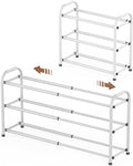Gonfoam 3-Tier Expandable Shoe Rack, Adjustable Shoe Shelf Storage Organizer by Gonfoam