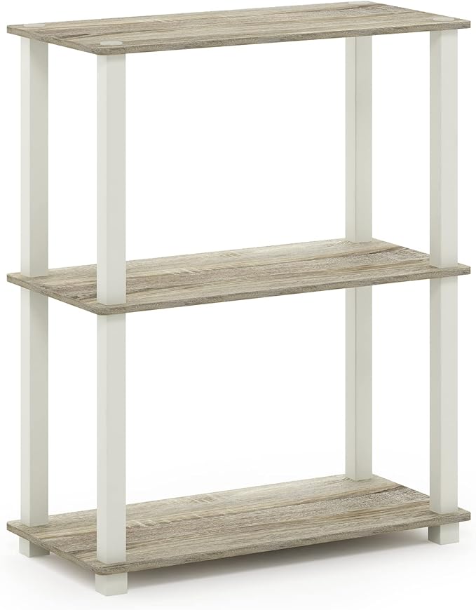 Furinno Turn-S-Tube 3-Tier Compact Multipurpose Shelf Display Rack - Image 4
