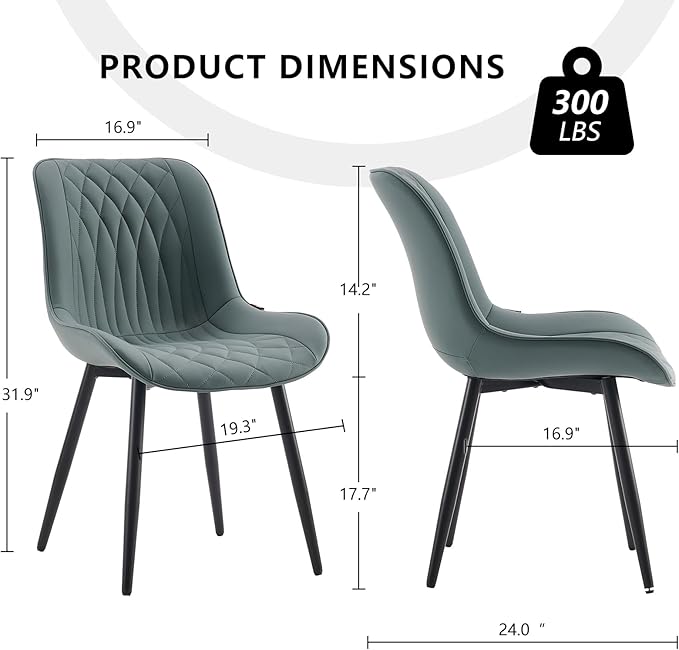 YOUNIKE Dining Chairs Set of 2 - Image 3