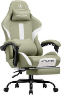 GTRACING Gaming Chair with Foot Rest & Pocket Spring Cushion, Breathable Fabric by GtracingDirect