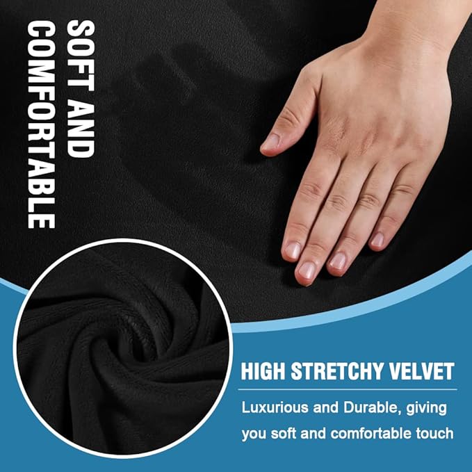 H.VERSAILTEX Sofa Cover 3 Piece T Cushion Loveseat Slipcovers Thick Velvet - Image 3
