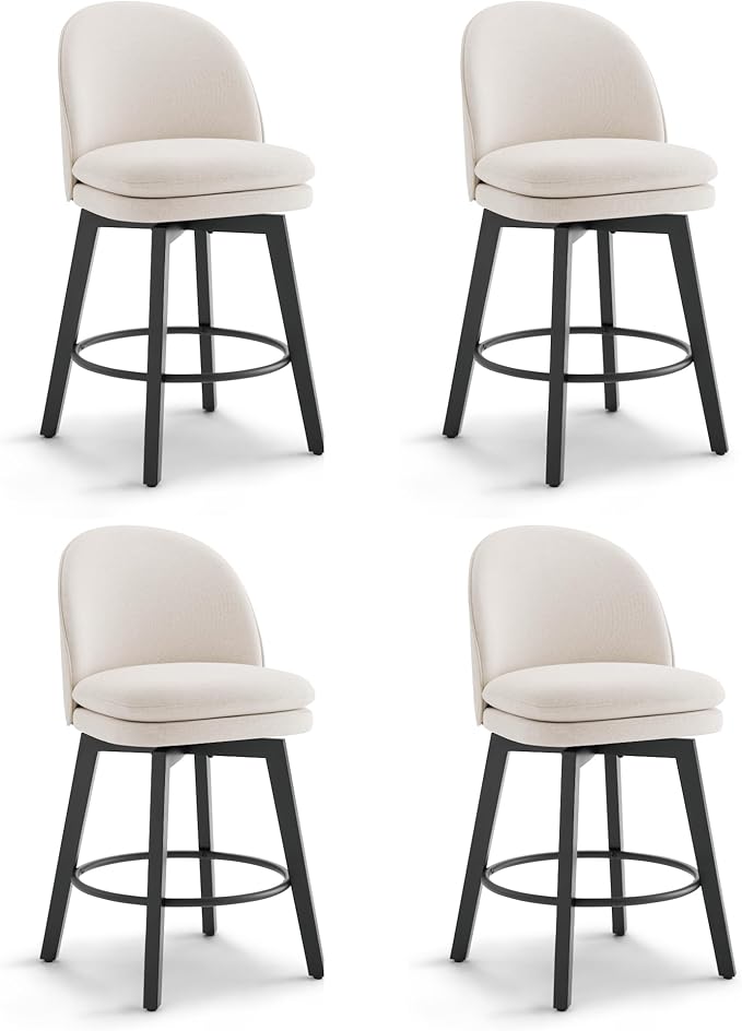 Counter Height Barstools 26 inch Upholstered Swivel Bar Stools by Kislot