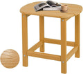 Hdpe Outdoor Adirondack Side Table, Wooden Textured, Set by Plawdlik