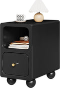 Solid Wood Nightstand, Narrow Night Stand by MVPSONAG