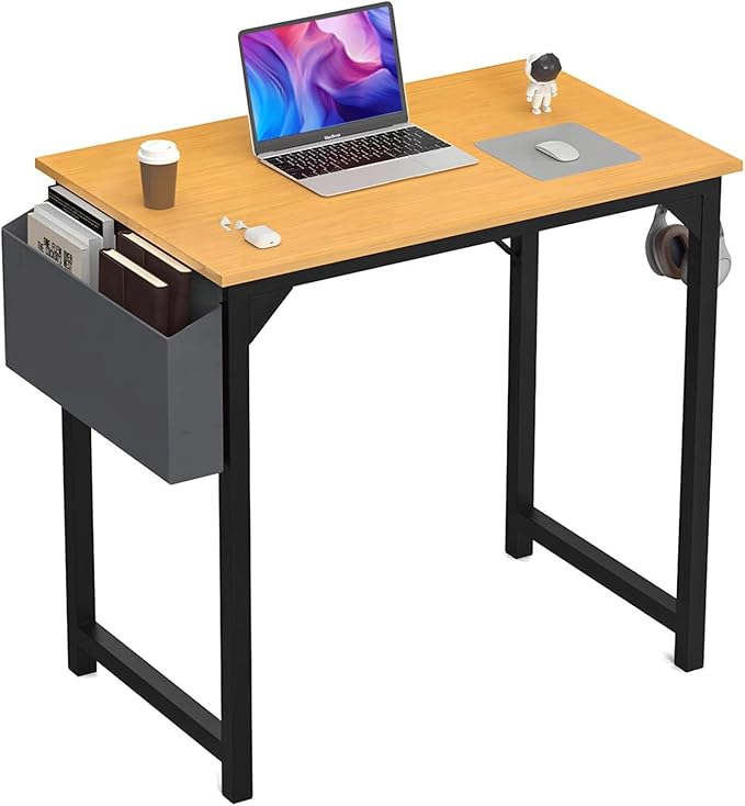 47 Inch Desk Office with Storage, Modern Simple Style Gaming Computer Table by HOMEEHouse