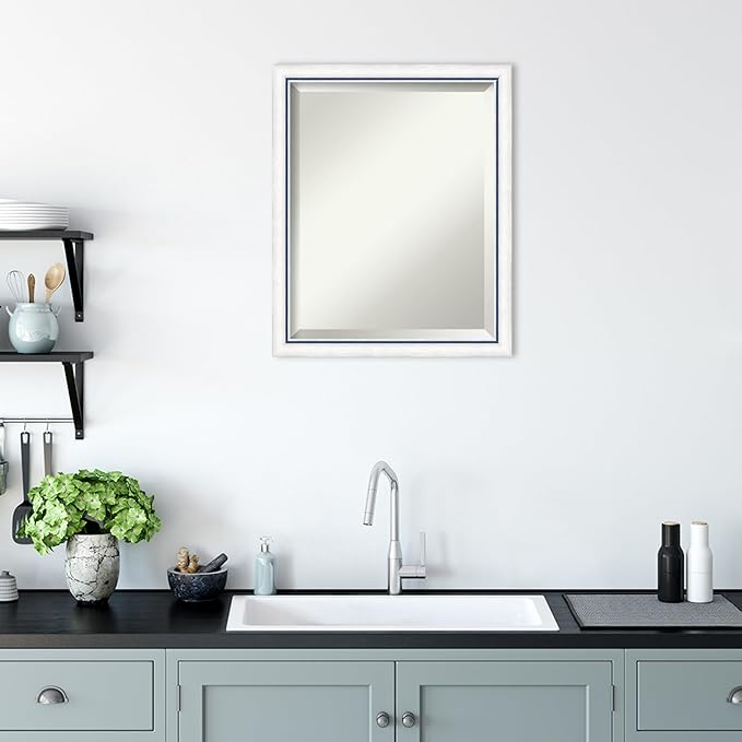 Amanti Art White Bathroom Mirror - Image 6