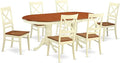 East West Furniture PLQU7-WHI-W 7 Piece Kitchen Table & Chairs Set Consist of by EastWestFurniture