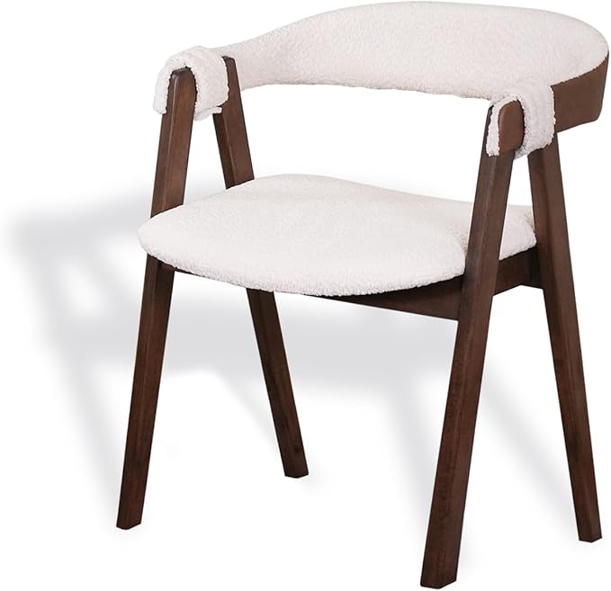 CONSDAN Dining Chairs Set of 2, Solid Wood Frame, Sturdy Construction, - Image 4