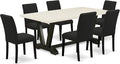 East West Furniture V627AB624-7 7 Piece Modern Dining Table Set Consist of a by EastWestFurniture